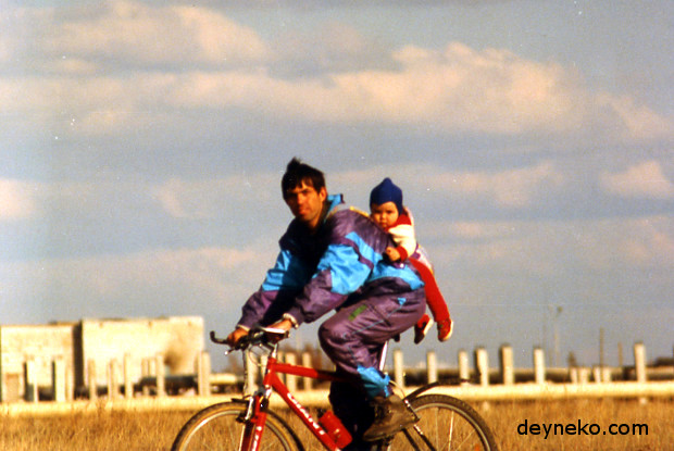 Biking with baby outlet in backpack