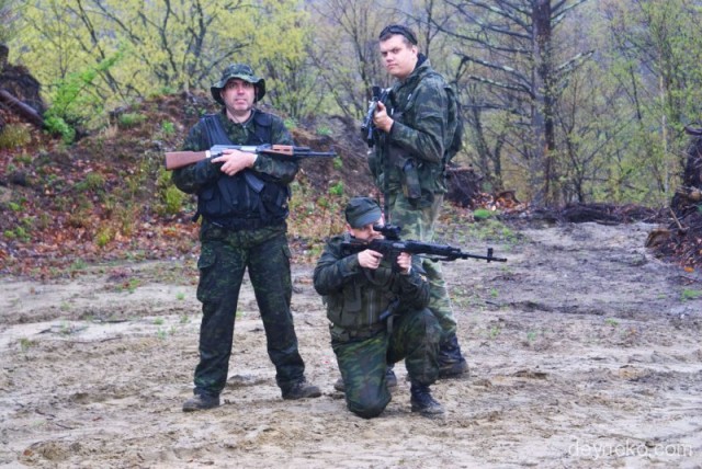 Russian airsoft team in Montreal