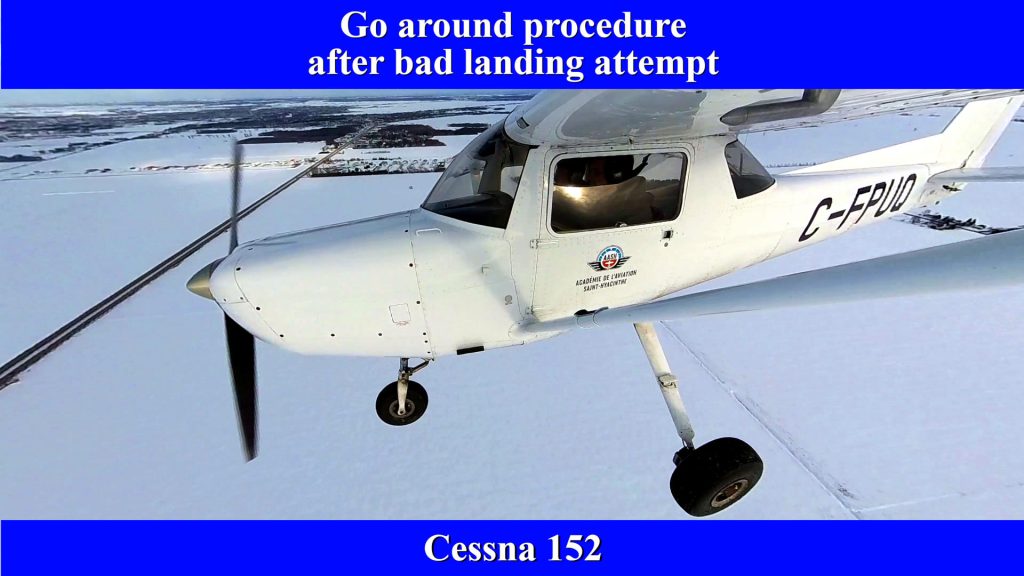 Уход на второй круг на Cessna 152